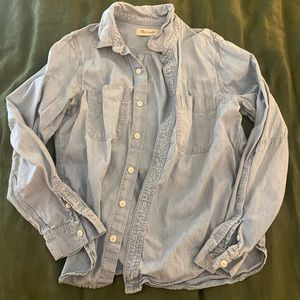 Madewell denim chambray shirt